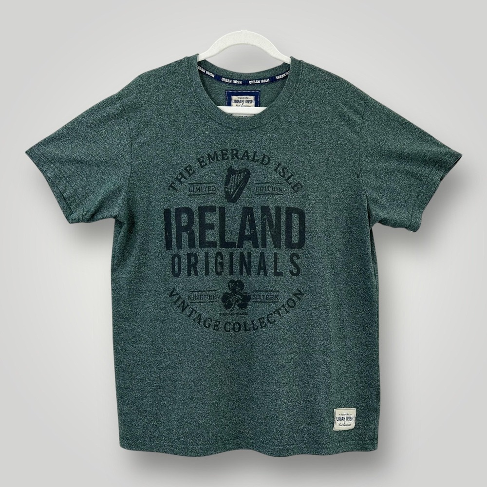 Urban Irish Shirt Mens Large Ireland Originals Graphic Tee Celtic Vintage Retro